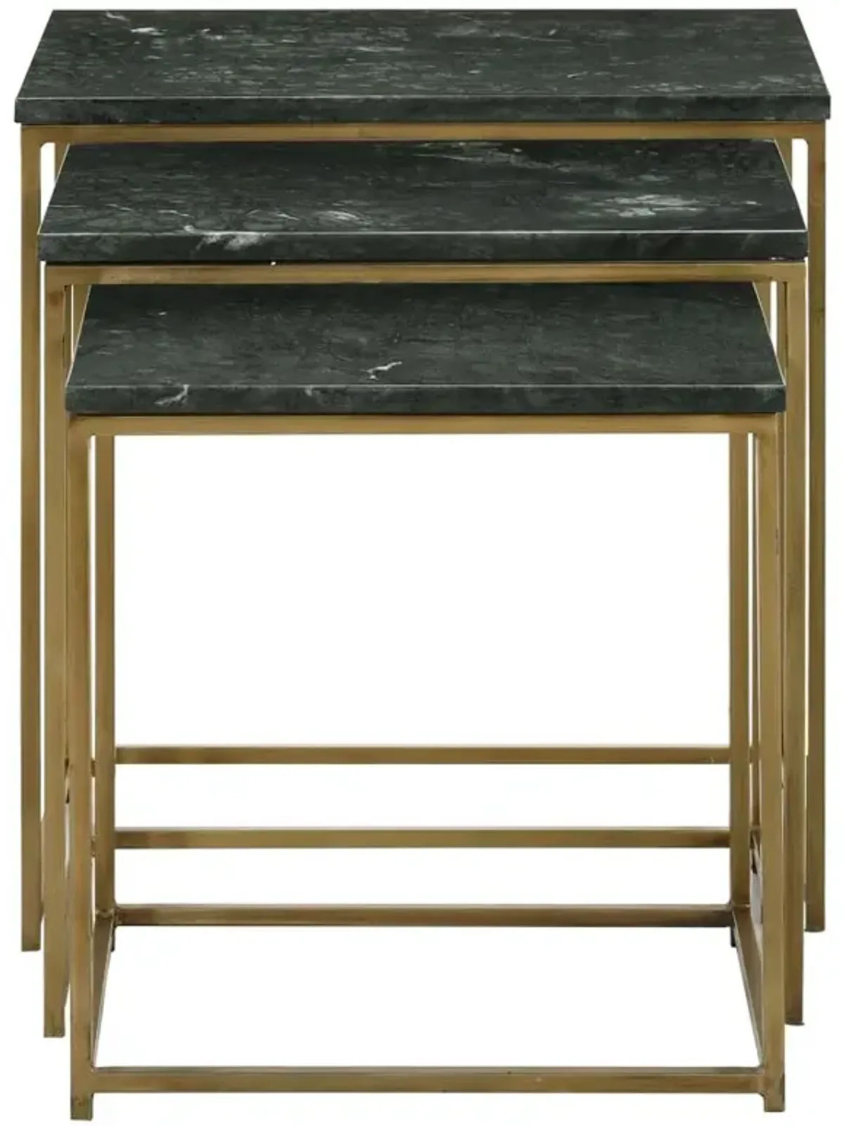 Medora 3-piece Nesting Table with Marble Top