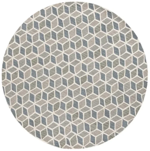 EBONY Hand Tufted 6' x 6' Round area rug