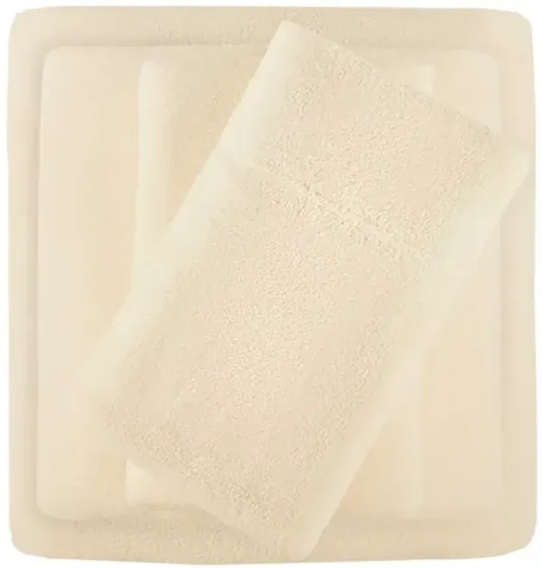 True North by Sleep Philosophy Micro Fleece Ivory Sheet Set