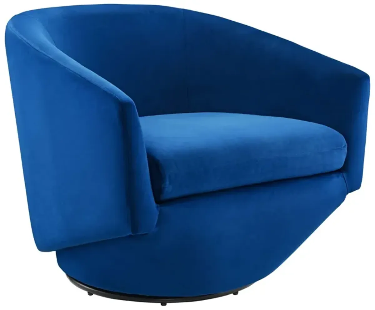 Series Performance Velvet Fabric Swivel Chair