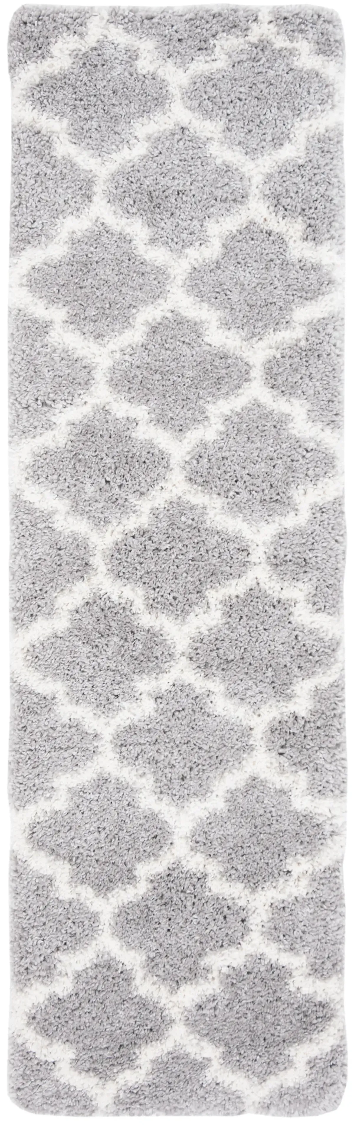 FONTANA SHAG 818 Grey  2'-3' X 6' Runner Rug