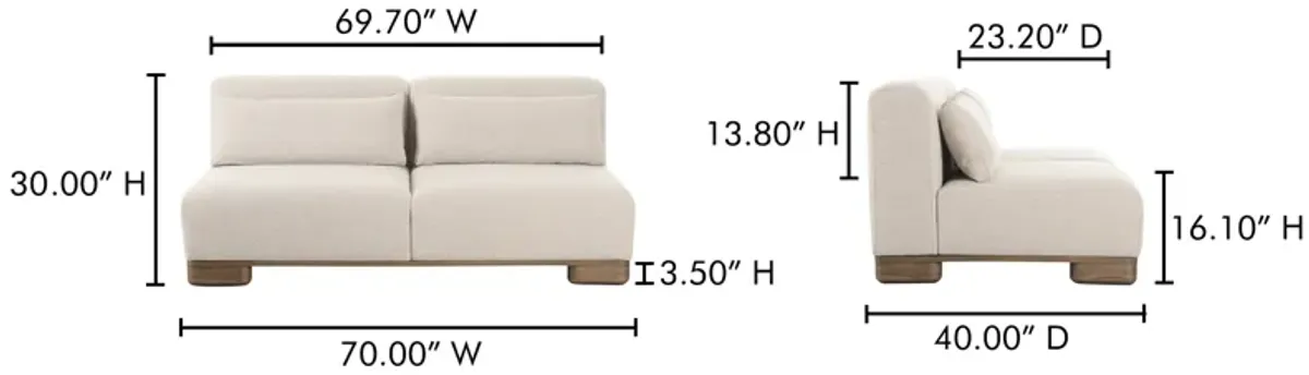 June Sofa Oatmeal