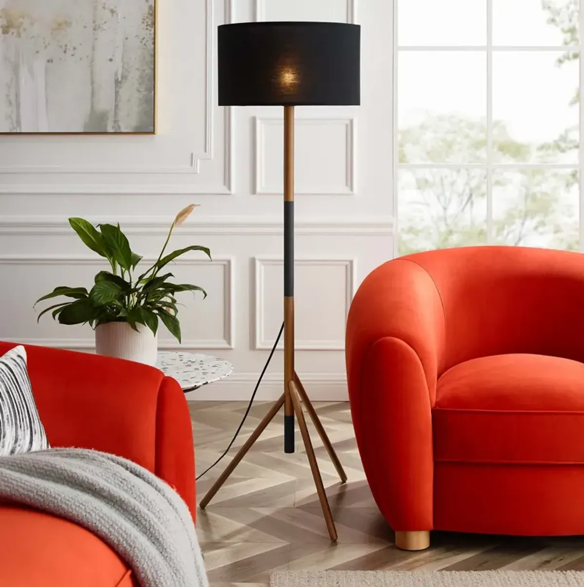 Natalie Tripod Floor Lamp