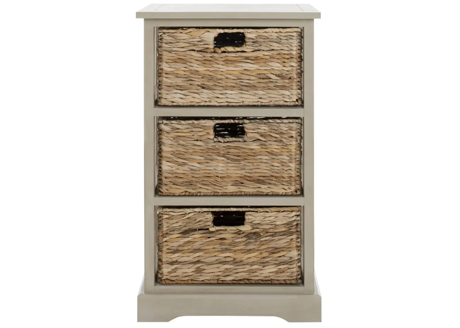 Halle 3 Wicker Basket Storage Side Table