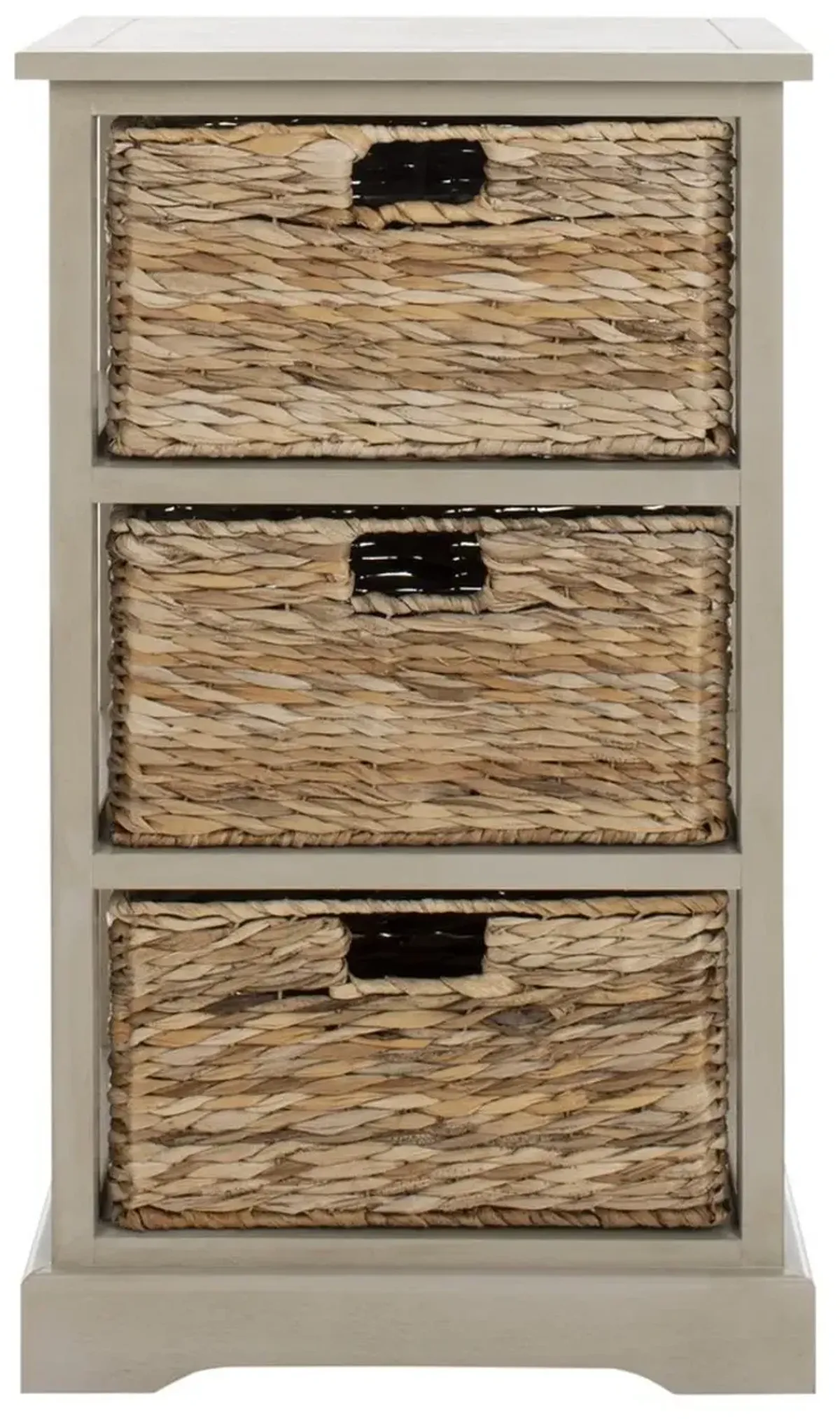 Halle 3 Wicker Basket Storage Side Table