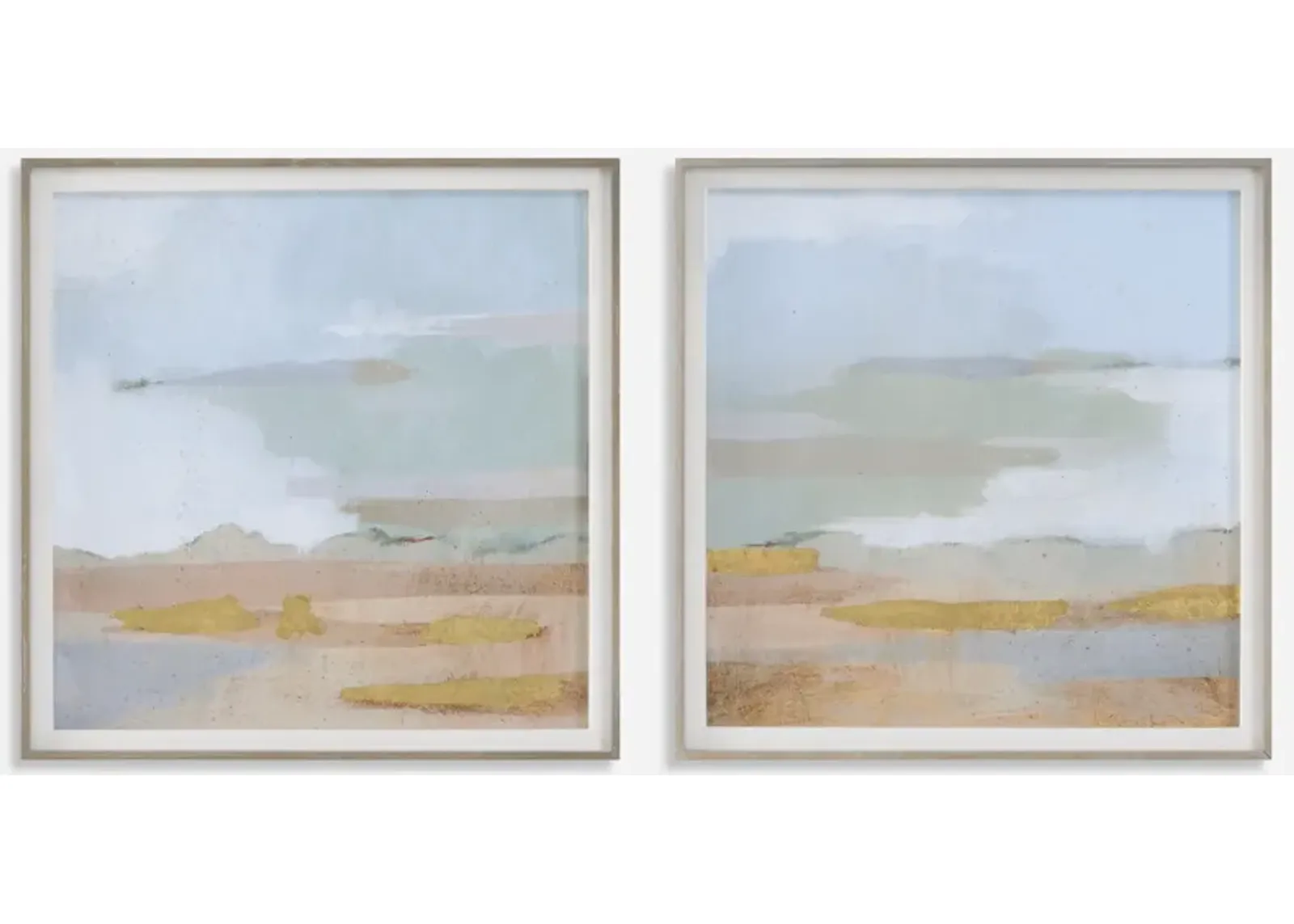 Abstract Coastline Framed Prints, S/2