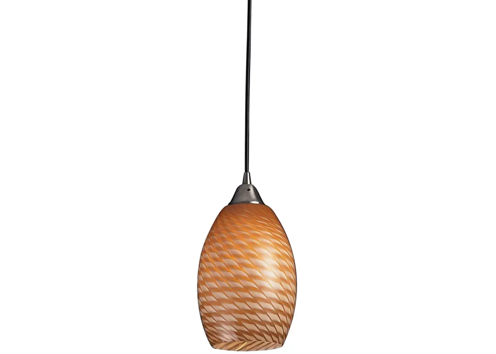 Mulinello 6" Wide 1-Light Mini Pendant - Satin Nickel