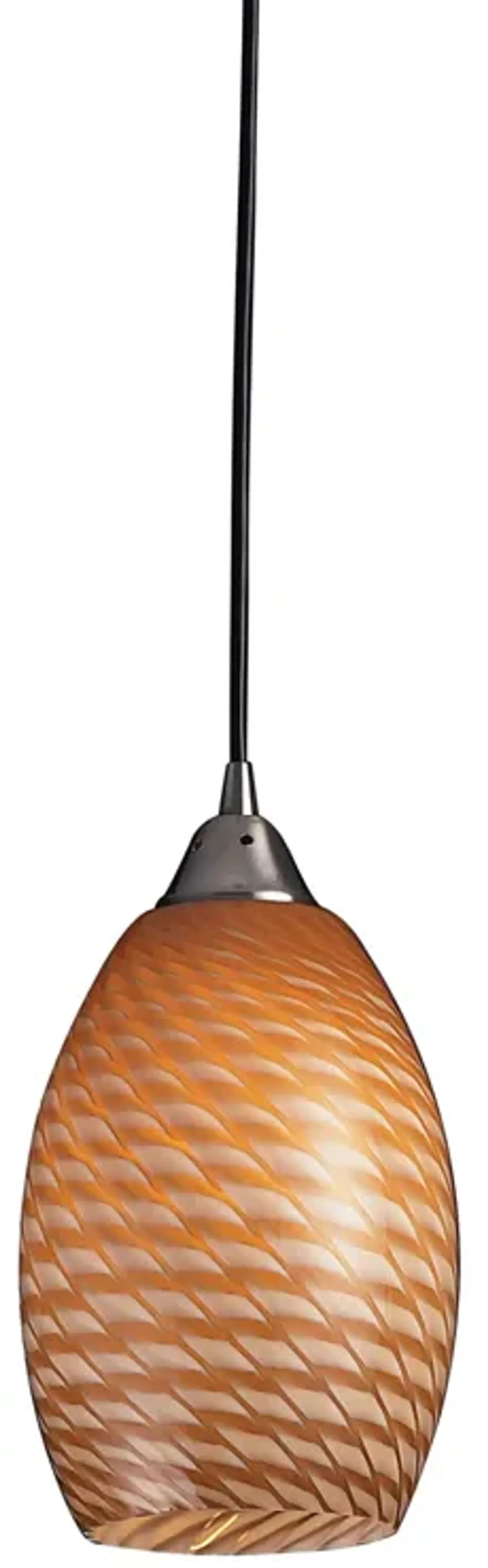 Mulinello 6" Wide 1-Light Mini Pendant - Satin Nickel