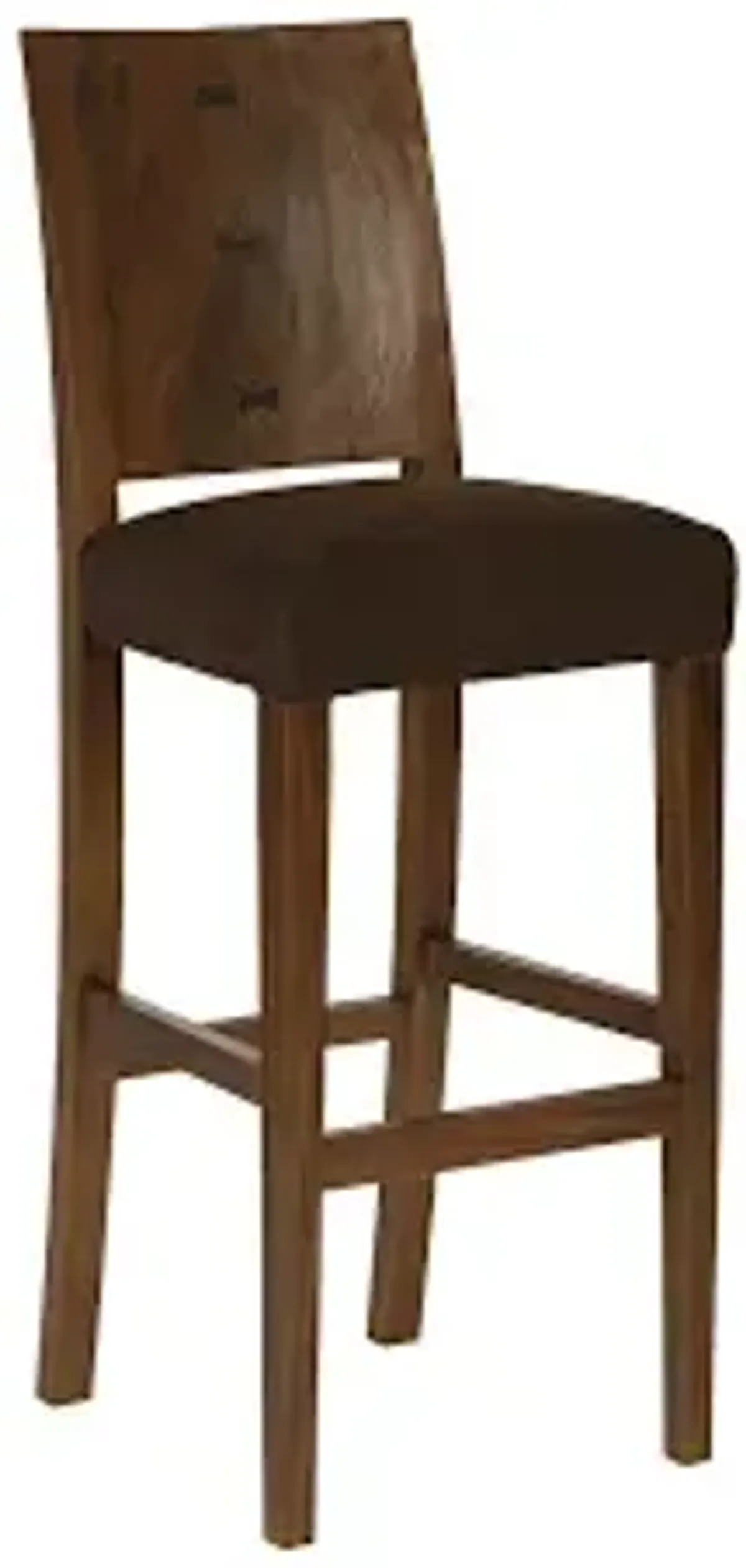 ophelia bar stool, chamcha wood, perfect brown