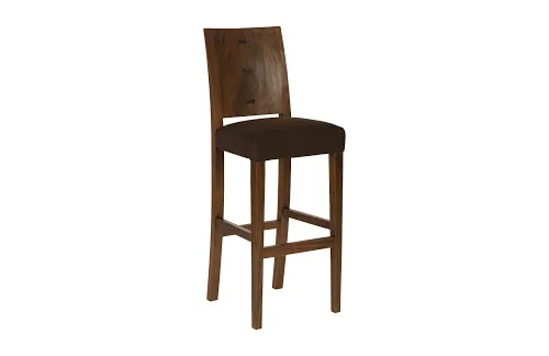 ophelia bar stool, chamcha wood, perfect brown