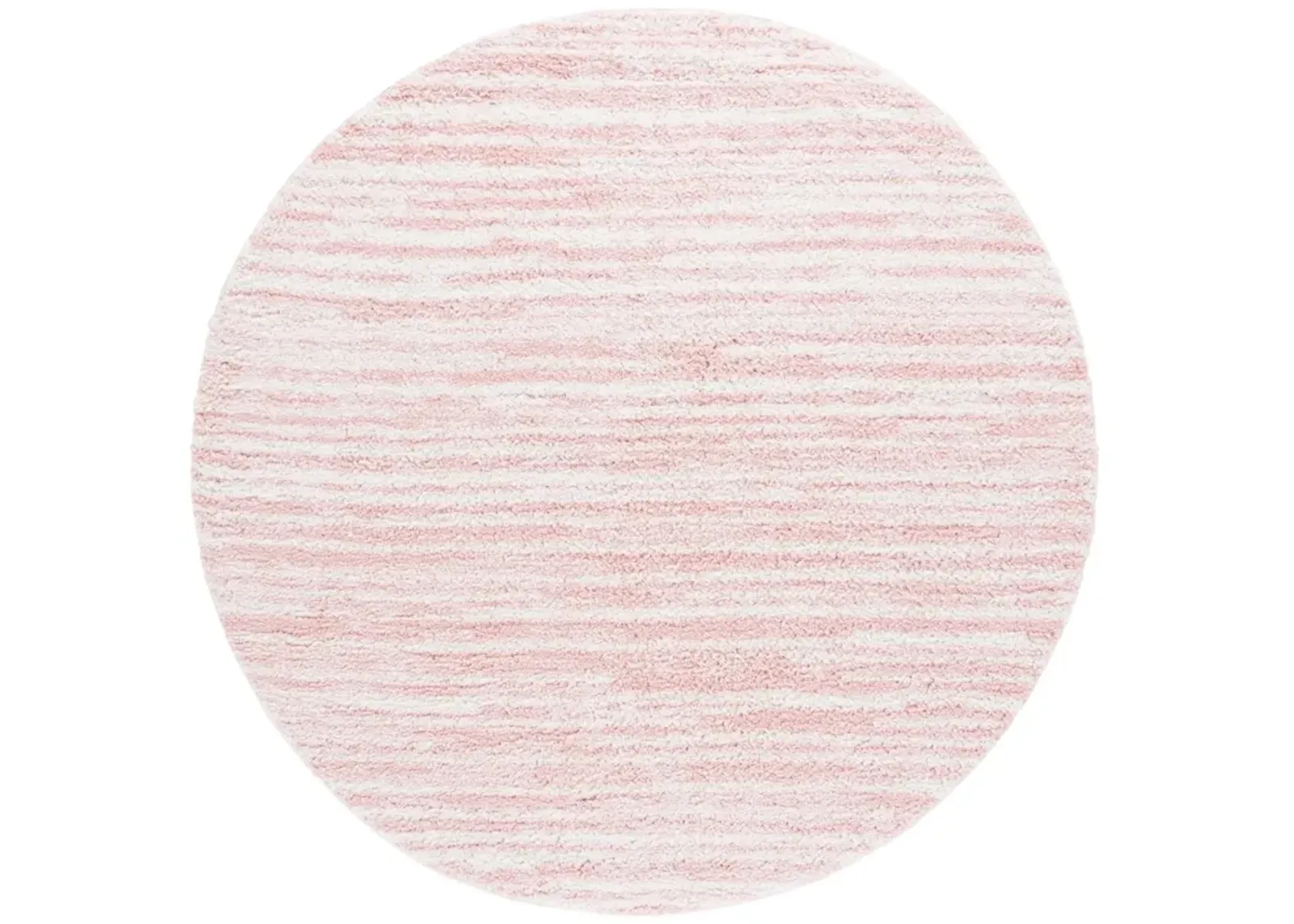 RUMI SHAG 110 PINK  6'-7' x 6'-7' Round Round Rug