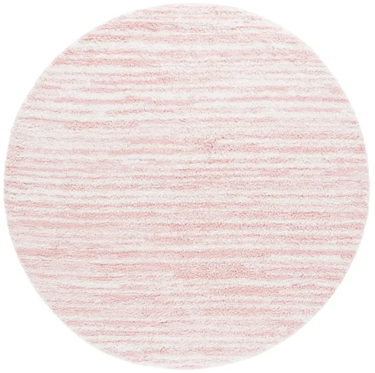 RUMI SHAG 110 PINK  6'-7' x 6'-7' Round Round Rug