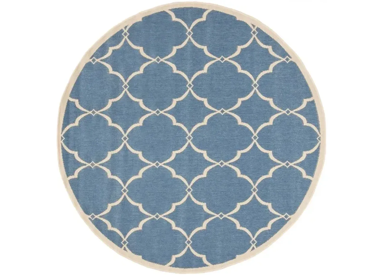 LINDEN 125 Collection LND125M-6R Blue / Creme 6'-7" X 6'-7" Round