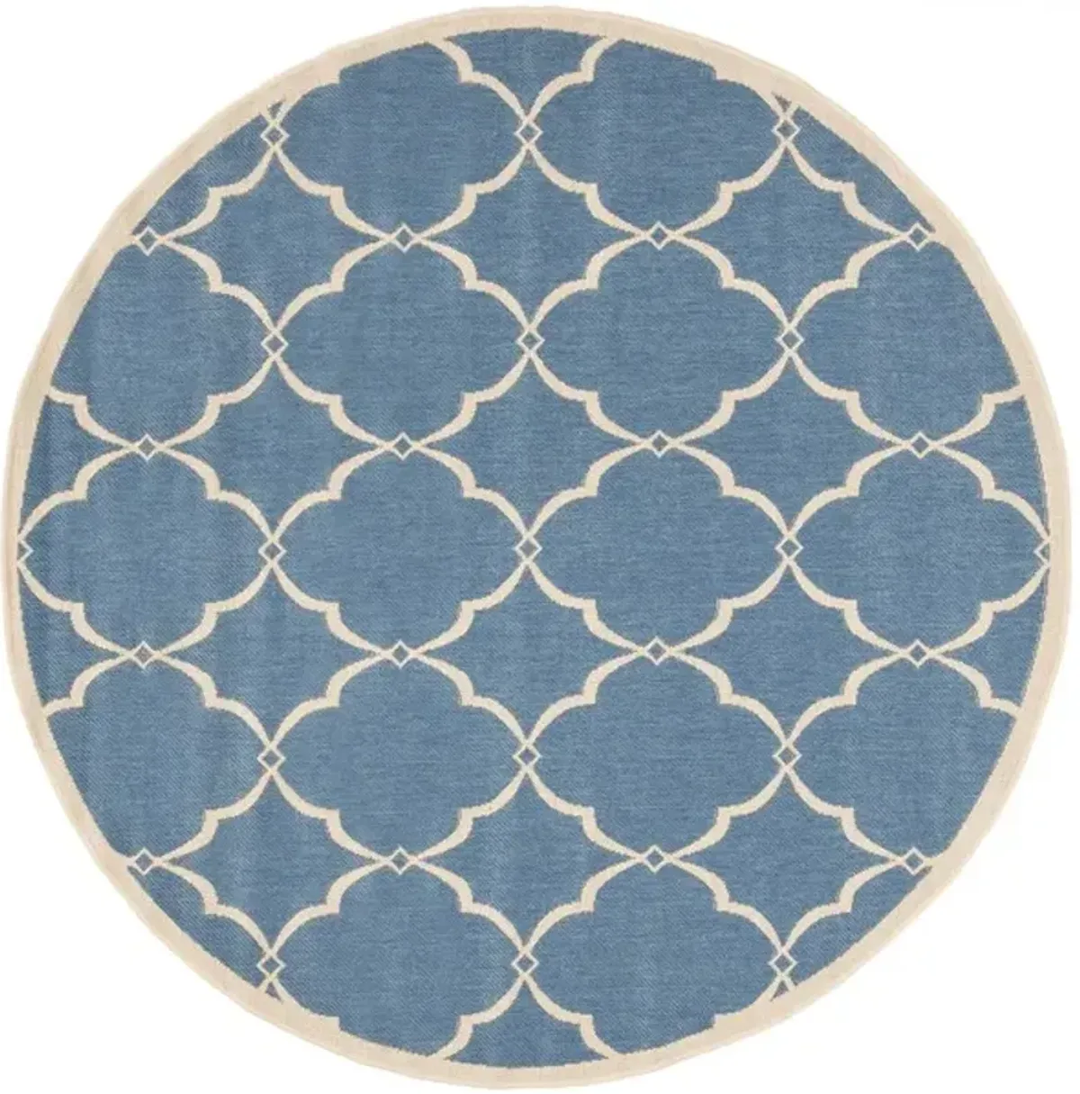 LINDEN 125 Collection LND125M-6R Blue / Creme 6'-7" X 6'-7" Round