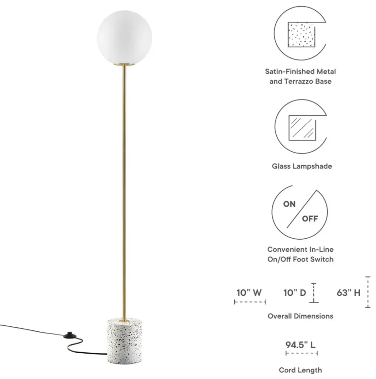 Logic Terrazzo Floor Lamp