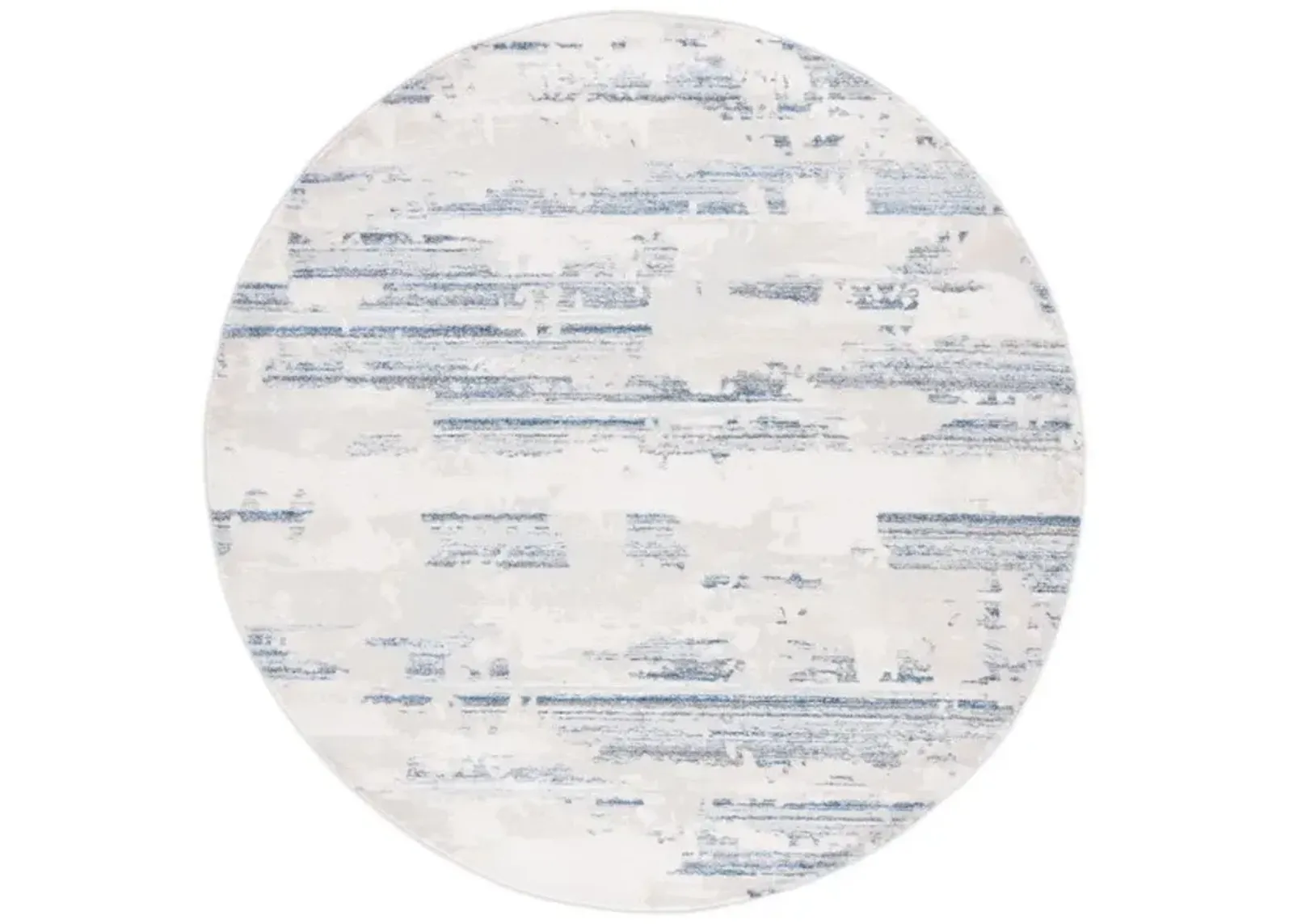 WHISPER 542 Blue  6'-7' X 6'-7' Round Round Rug