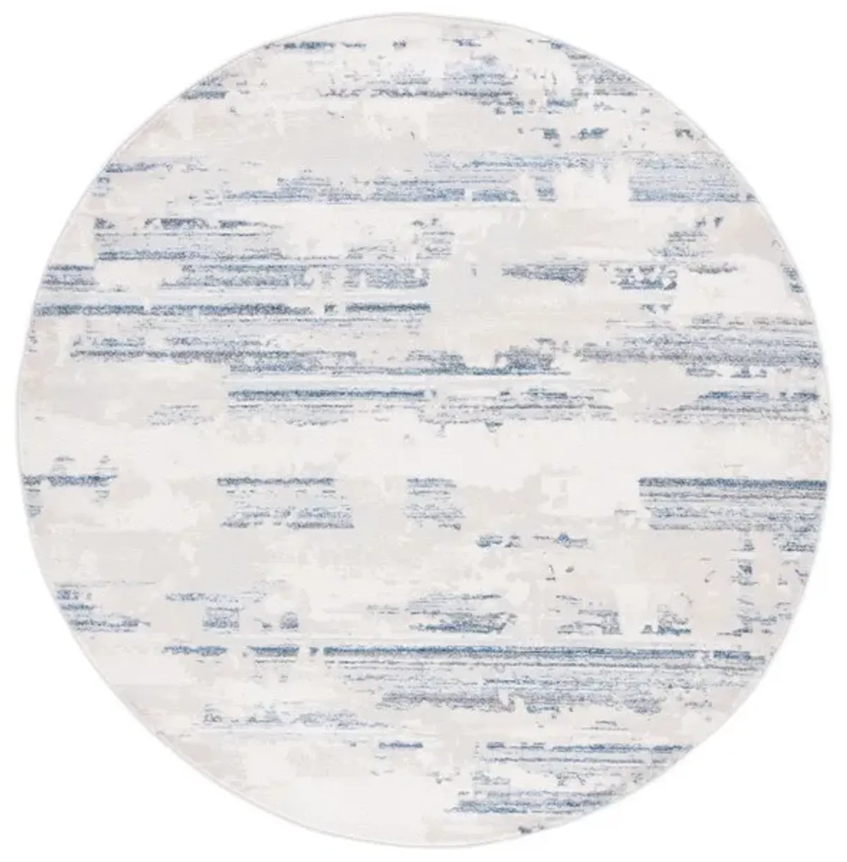 WHISPER 542 Blue  6'-7' X 6'-7' Round Round Rug