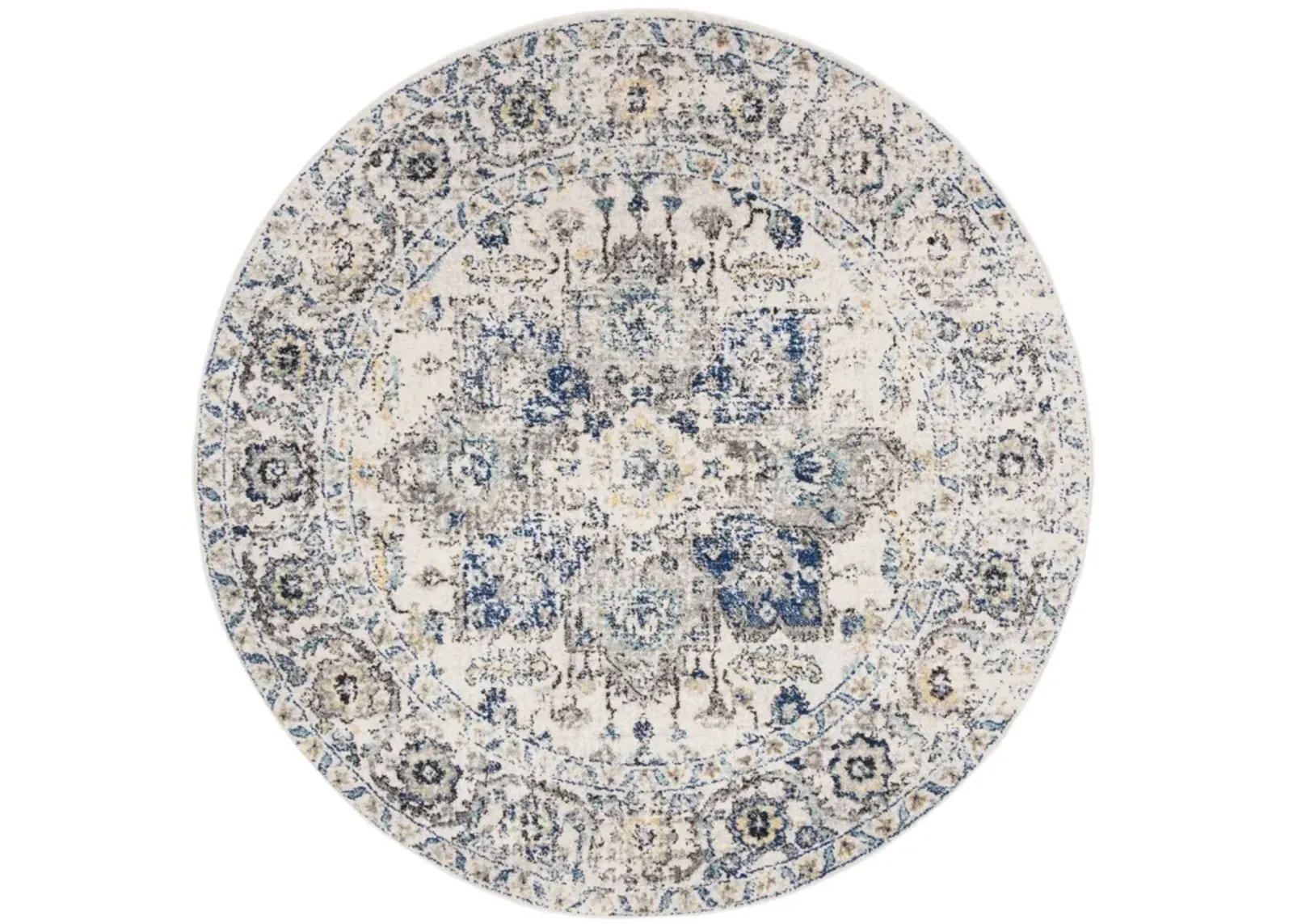 MADISON 603 GREY  8' x 8' Round Round Rug