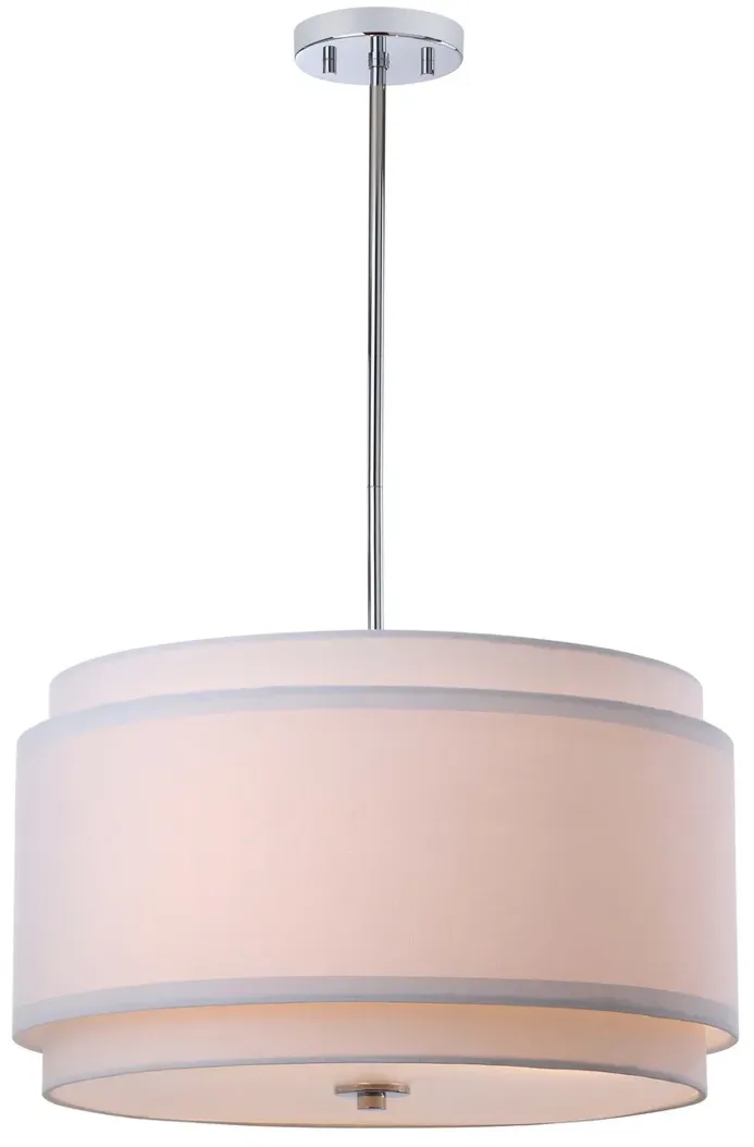 Piran 3 Light 20-Inch Dia Adjustable Pendant