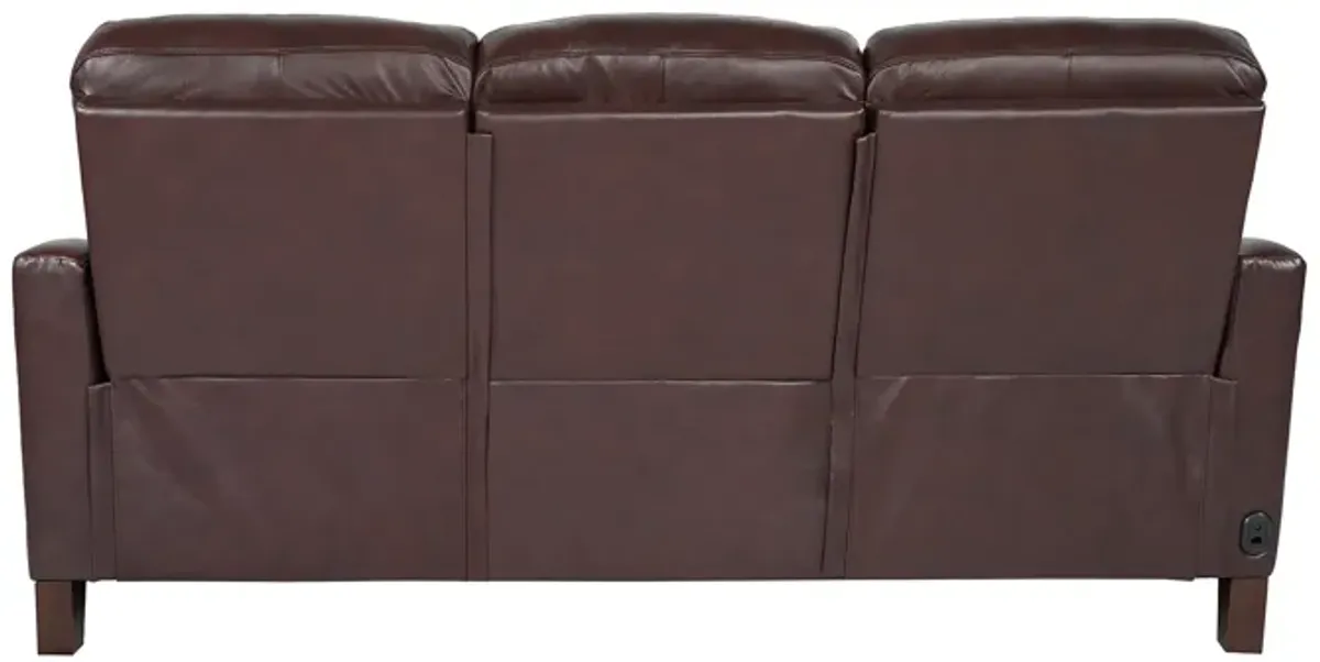 Milos 83" Zero Gravity Power Reclining Sofa in Chocolate Leather