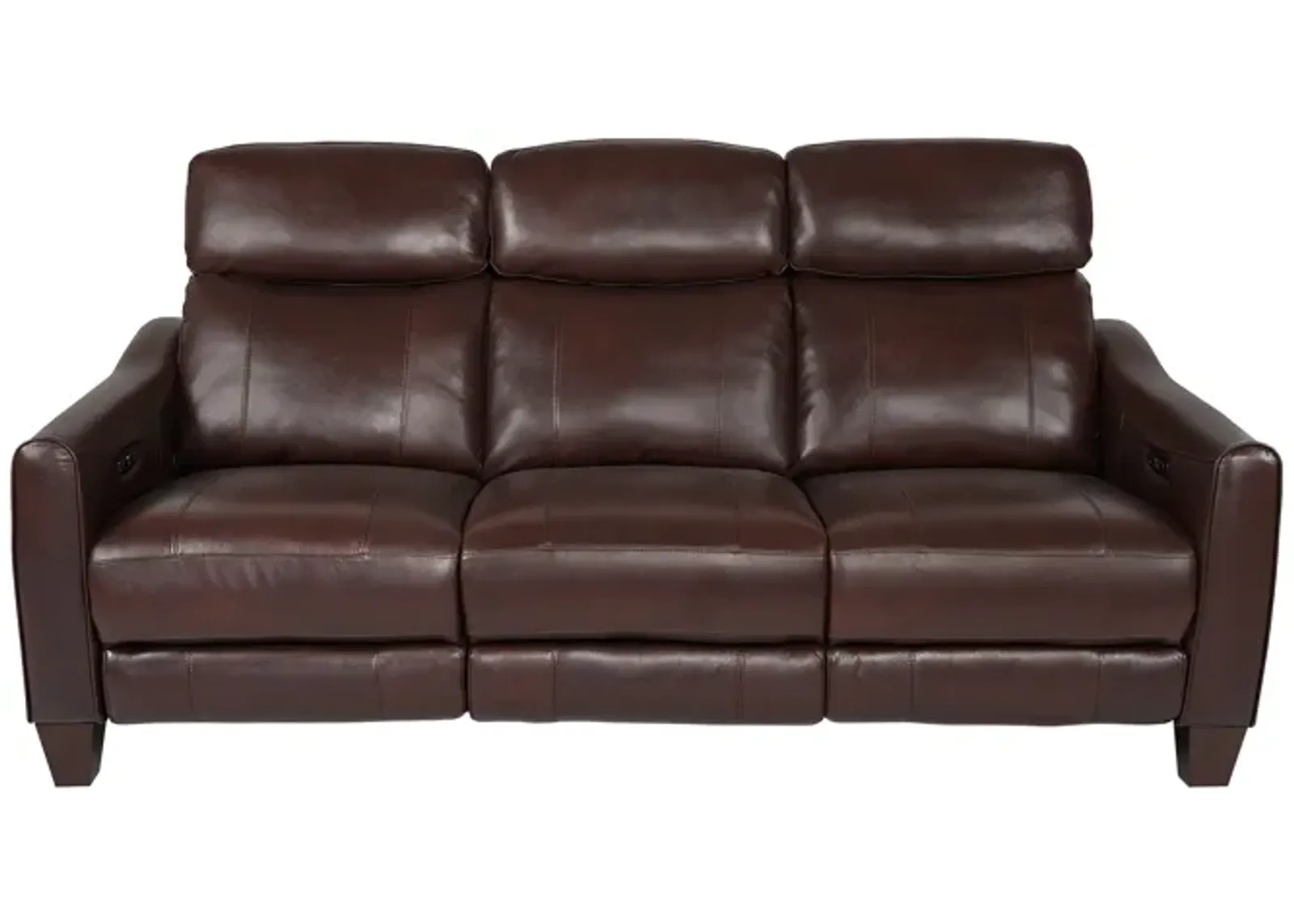 Milos 83" Zero Gravity Power Reclining Sofa in Chocolate Leather