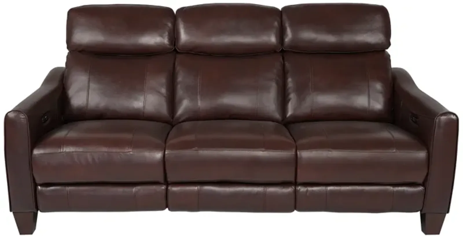 Milos 83" Zero Gravity Power Reclining Sofa in Chocolate Leather