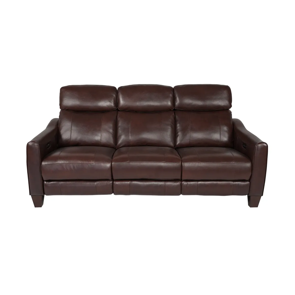 Milos 83" Zero Gravity Power Reclining Sofa in Chocolate Leather