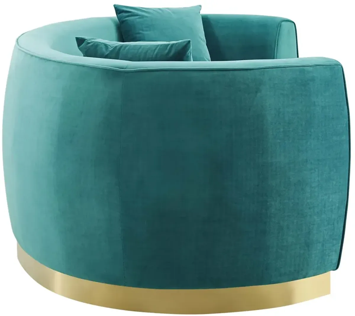 Resolute Curved Performance Velvet Sofa