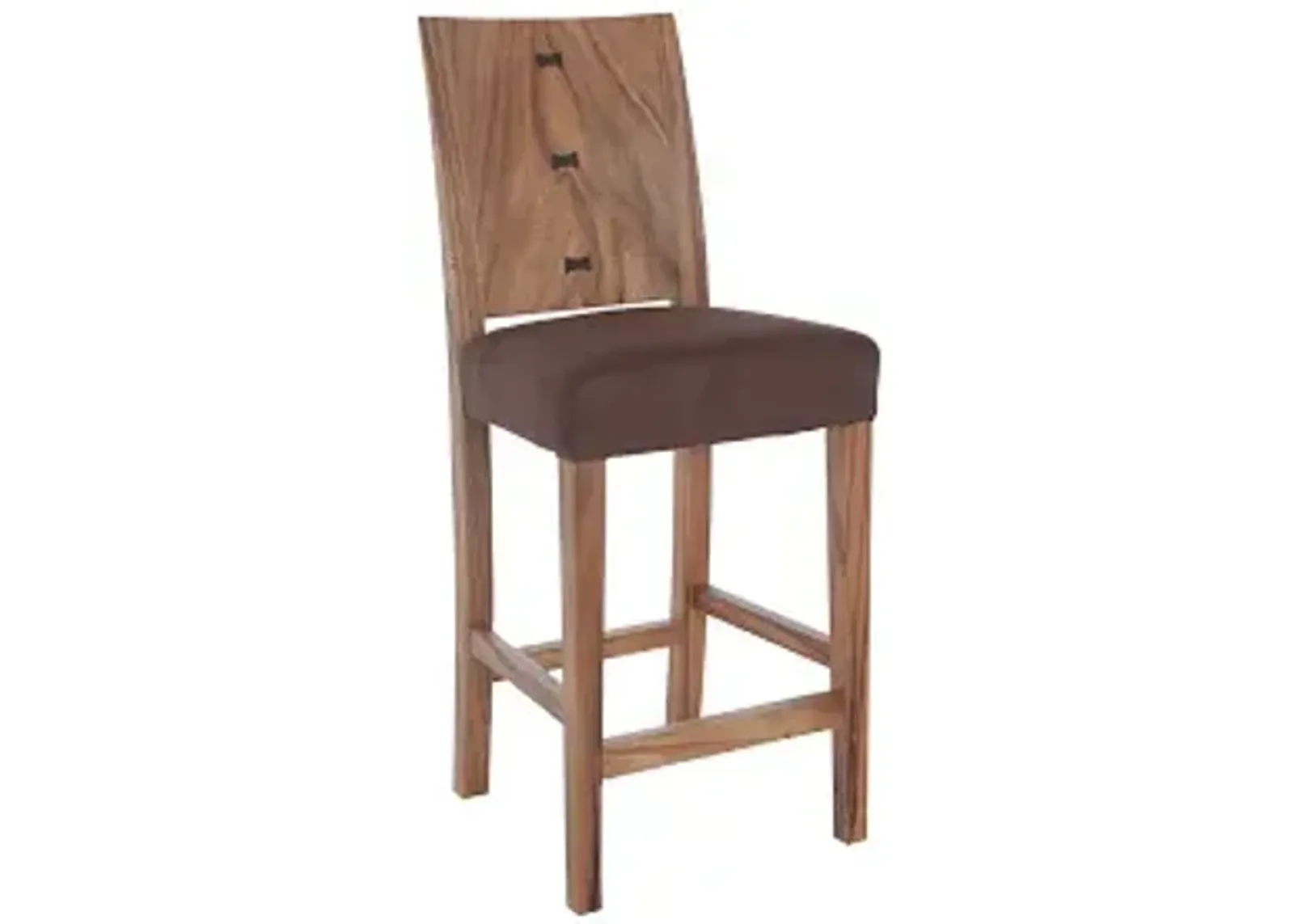 ophelia counter stool, chamcha wood, natural