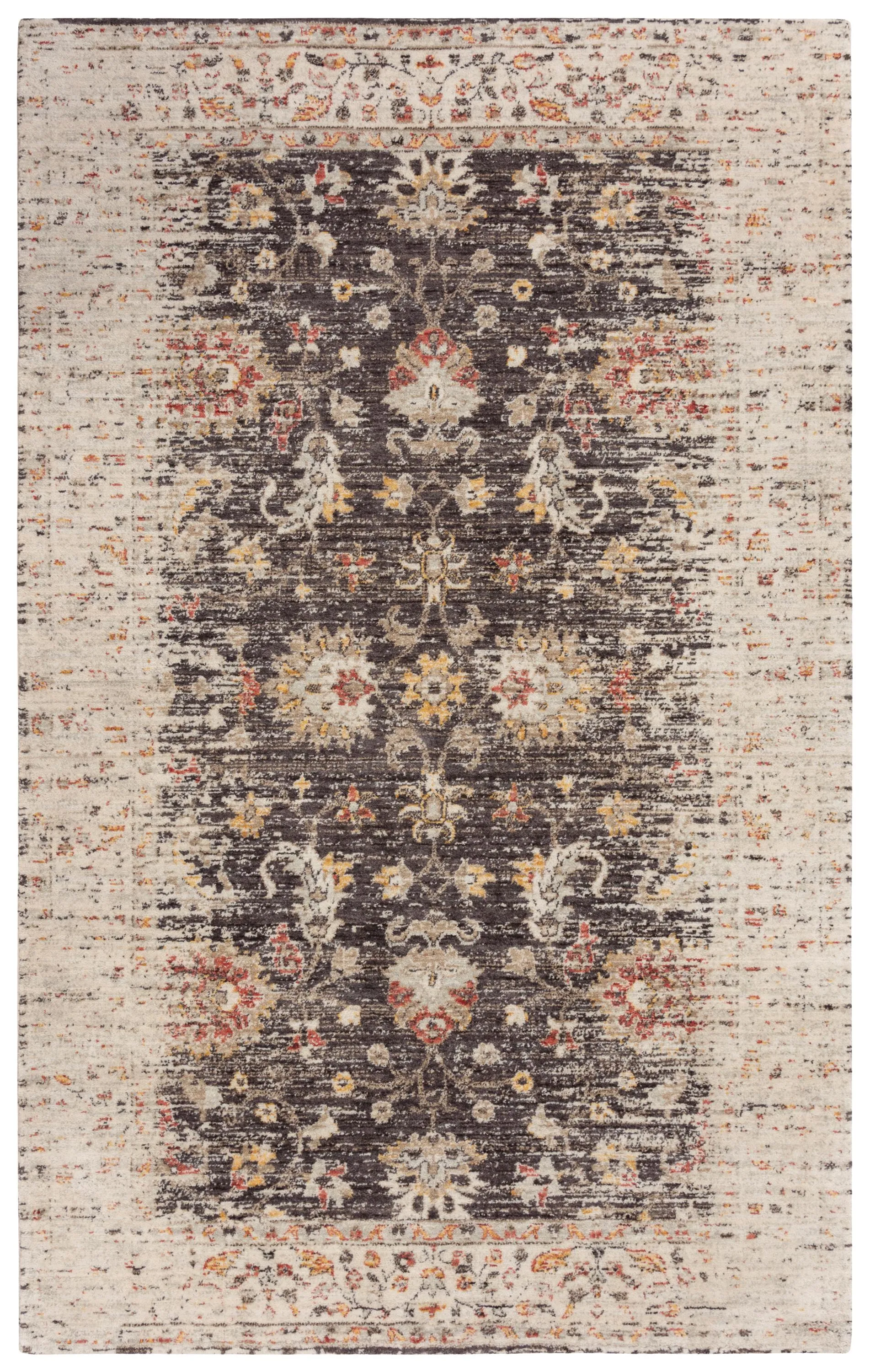 Ovation Brown/Beige distressed/classical N Z wool 10' x 13' Rectangle Rug