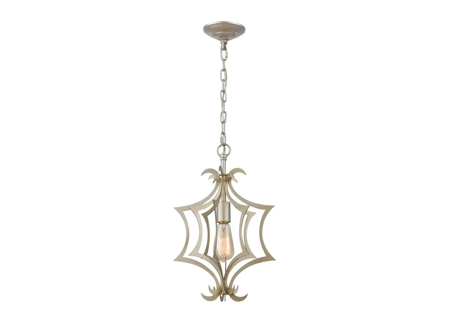 Delray 11" Wide 1-Light Mini Pendant - Aged Silver