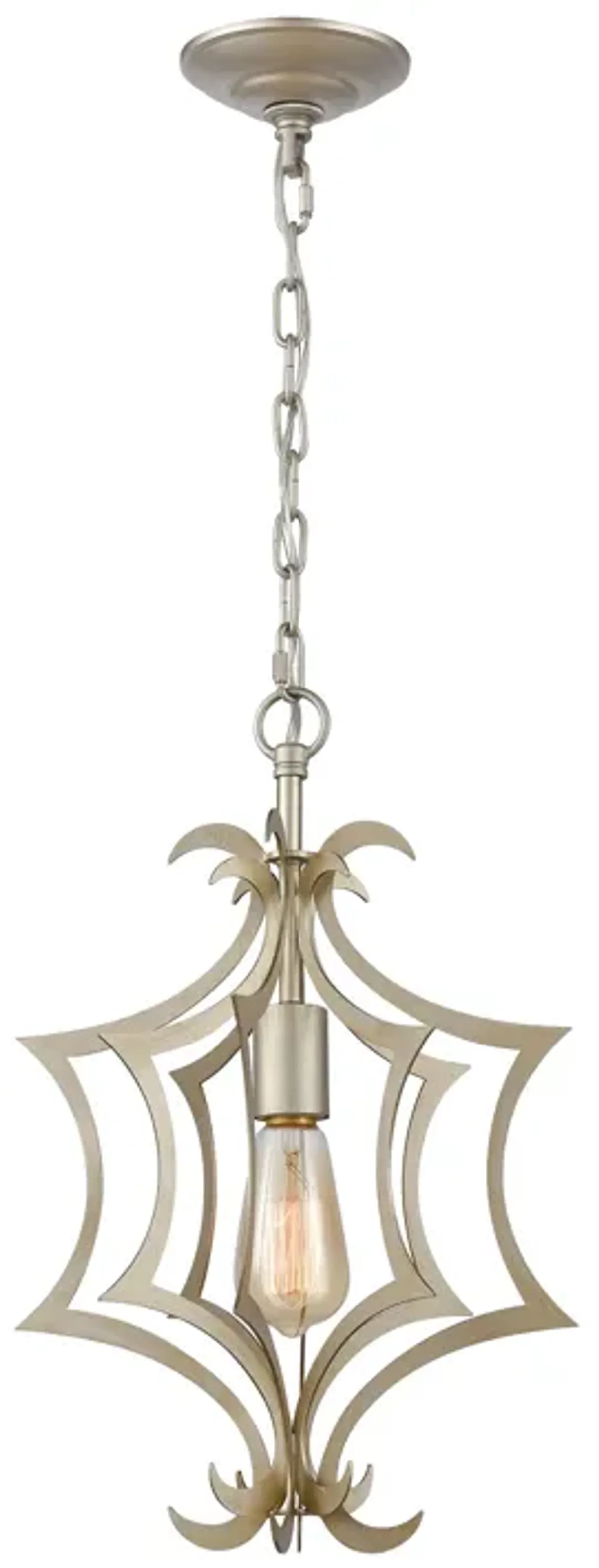 Delray 11" Wide 1-Light Mini Pendant - Aged Silver