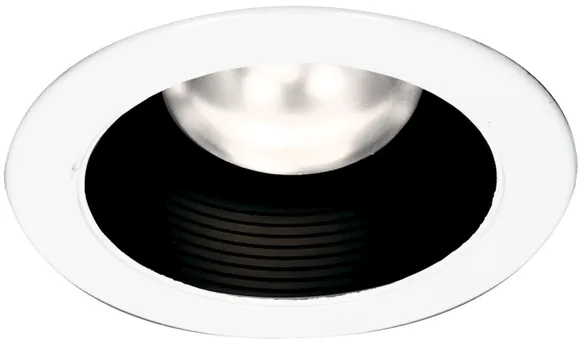 4.75'' Wide 1-Light Recessed Light - Black and White