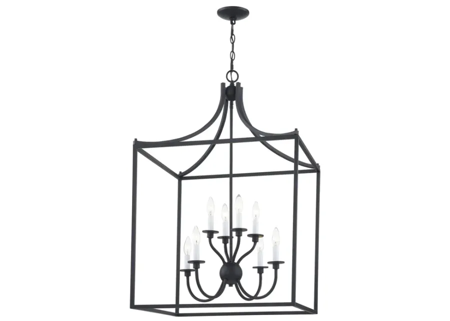 Prescott 24'' Wide 8-Light Chandelier - Mattte Black