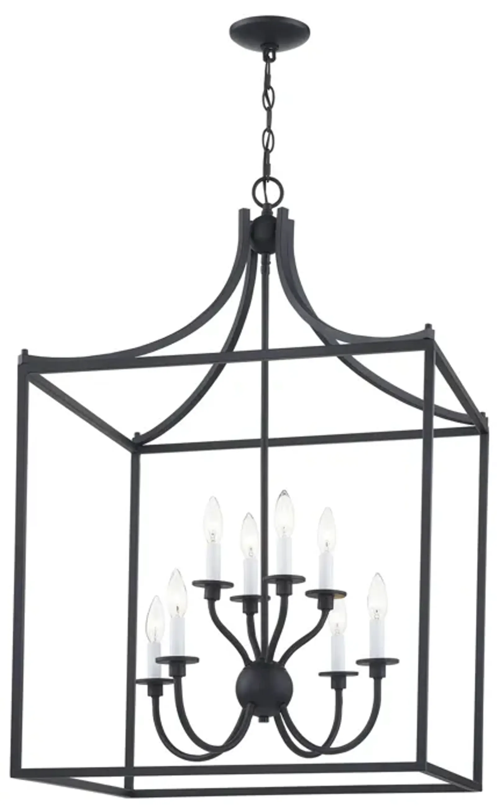 Prescott 24'' Wide 8-Light Chandelier - Mattte Black