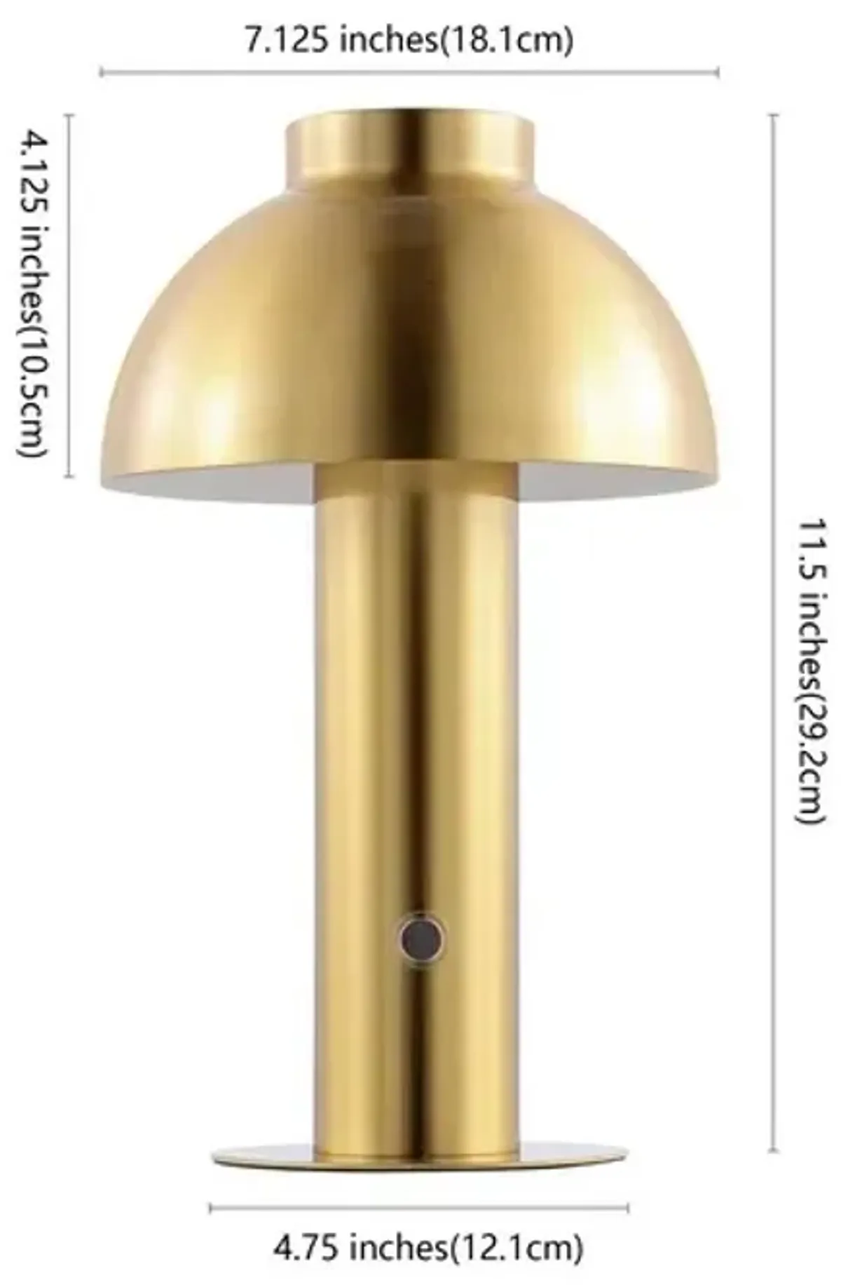 NIARA, 11.5 INCH, BRASS, IRON, RECHARGEABLE LED TABLE LAMP?