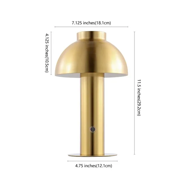 NIARA, 11.5 INCH, BRASS, IRON, RECHARGEABLE LED TABLE LAMP?