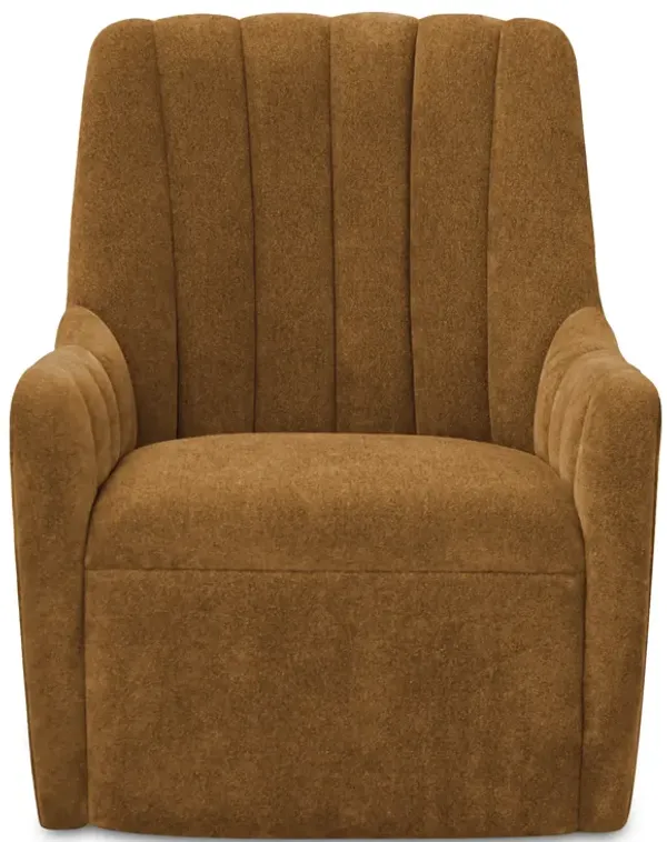 Bowie Swivel Chair Ochre Brown