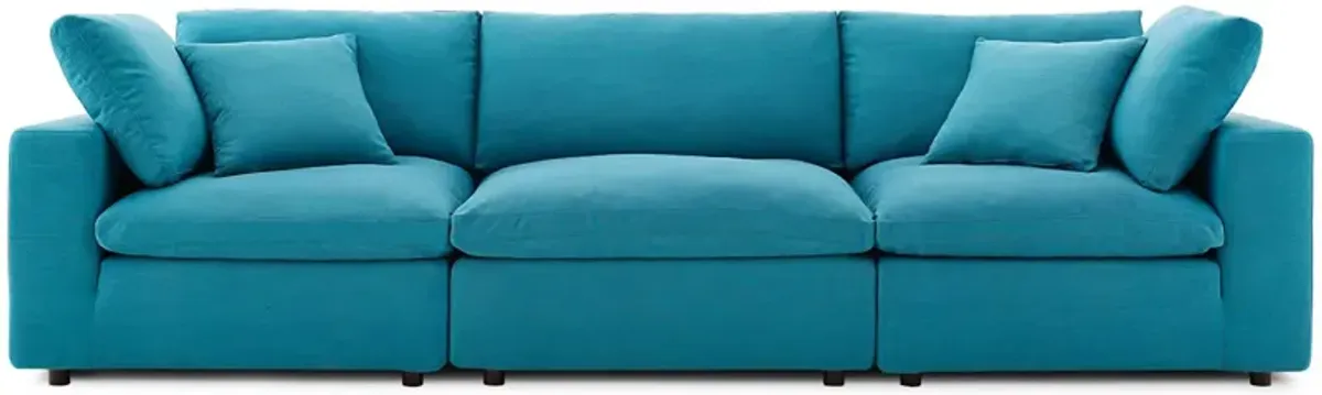 Commix Down Filled Overstuffed 3-Piece Sofa