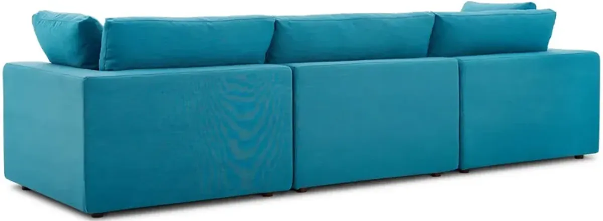 Commix Down Filled Overstuffed 3-Piece Sofa