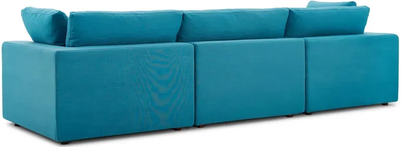 Commix Down Filled Overstuffed 3-Piece Sofa