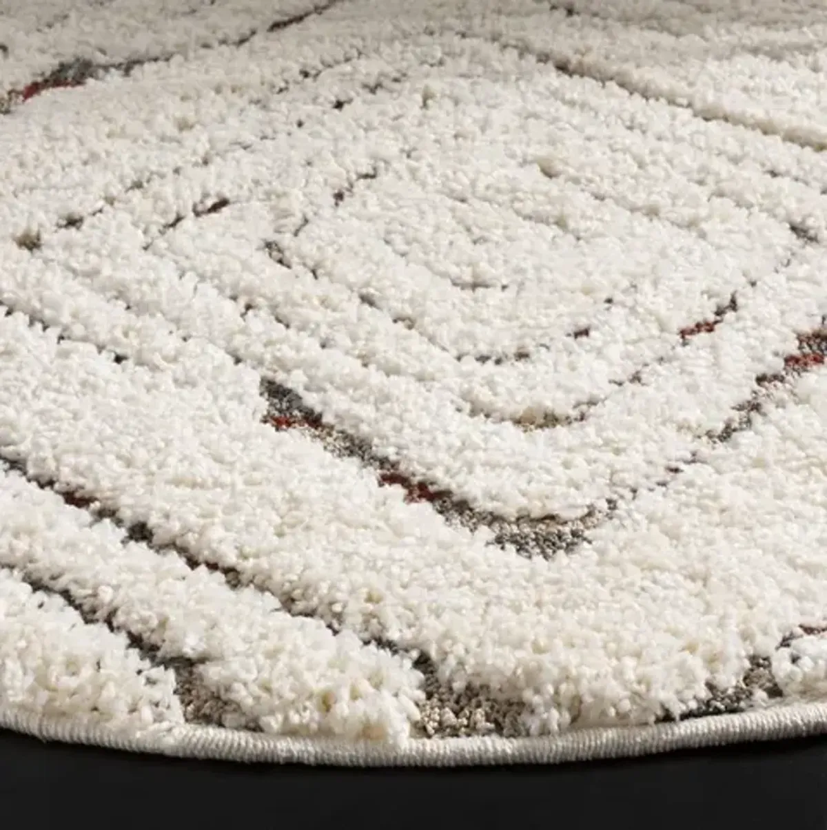 SANTORINI SHAG  Multi 6'-7' X 6'-7' Round Round Rug