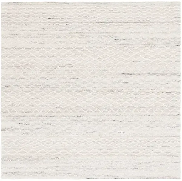 EBONY 356 Grey  6' X 6' Square Square Rug