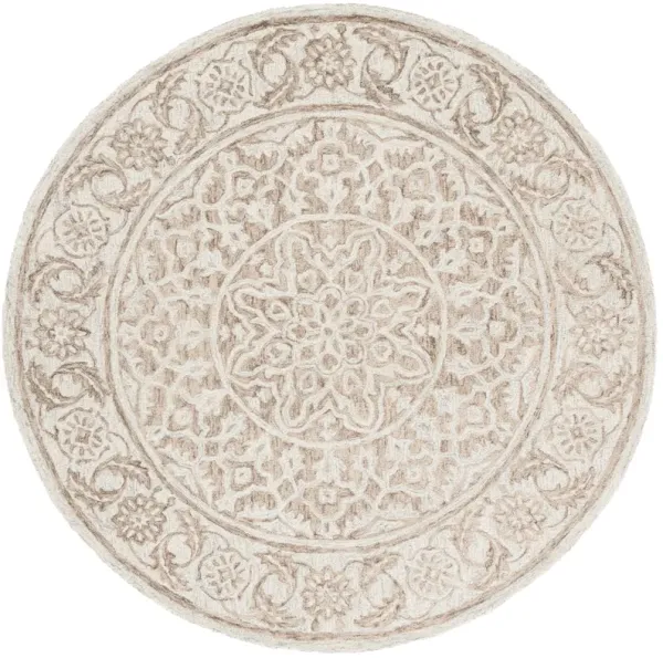 MICRO-LOOP Hand Tufted 6' x 6' Round area rug