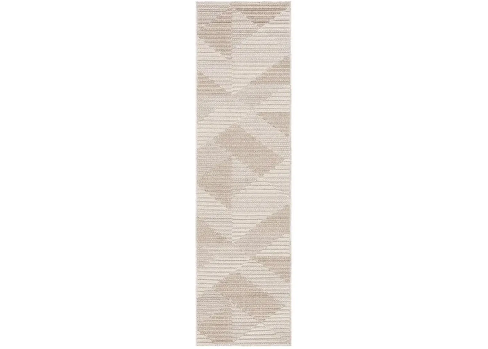 GLOBAL 400 Beige 2'-2' X 8' Runner Rug