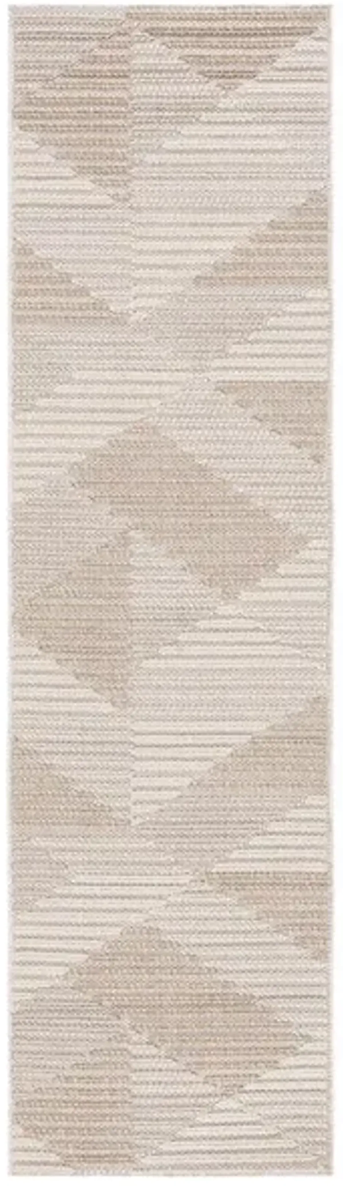 GLOBAL 400 Beige 2'-2' X 8' Runner Rug