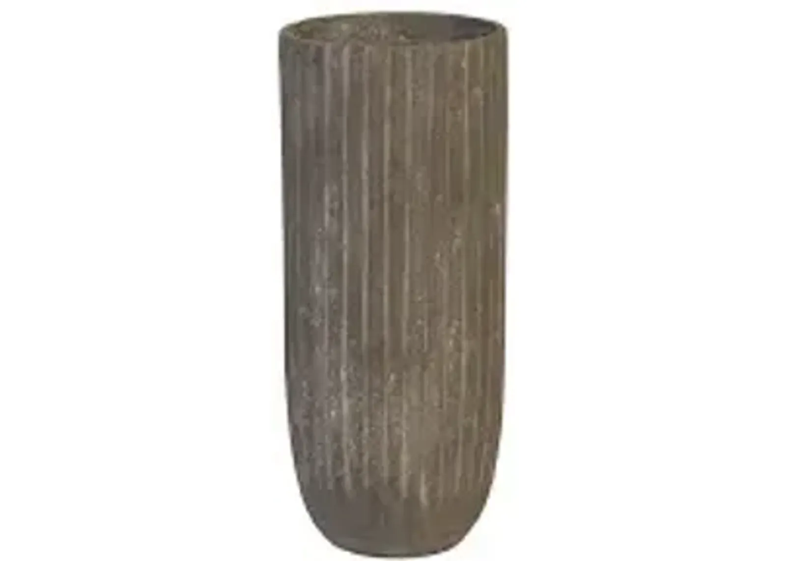 lourdes planter, medium, gray