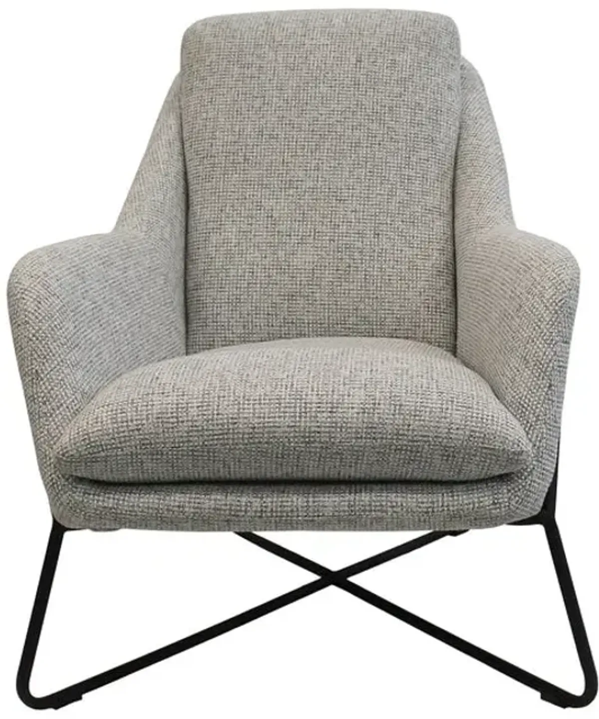 Romeo Lounge Chair - Light Grey Tweed