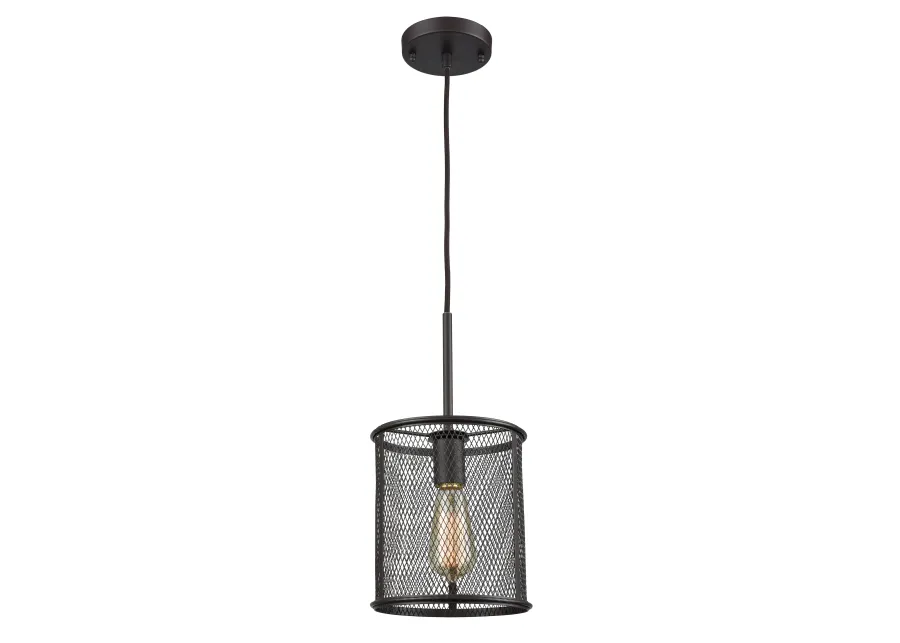 Williamsport 8" Wide 1-Light Mini Pendant - Oil Rubbed Bronze