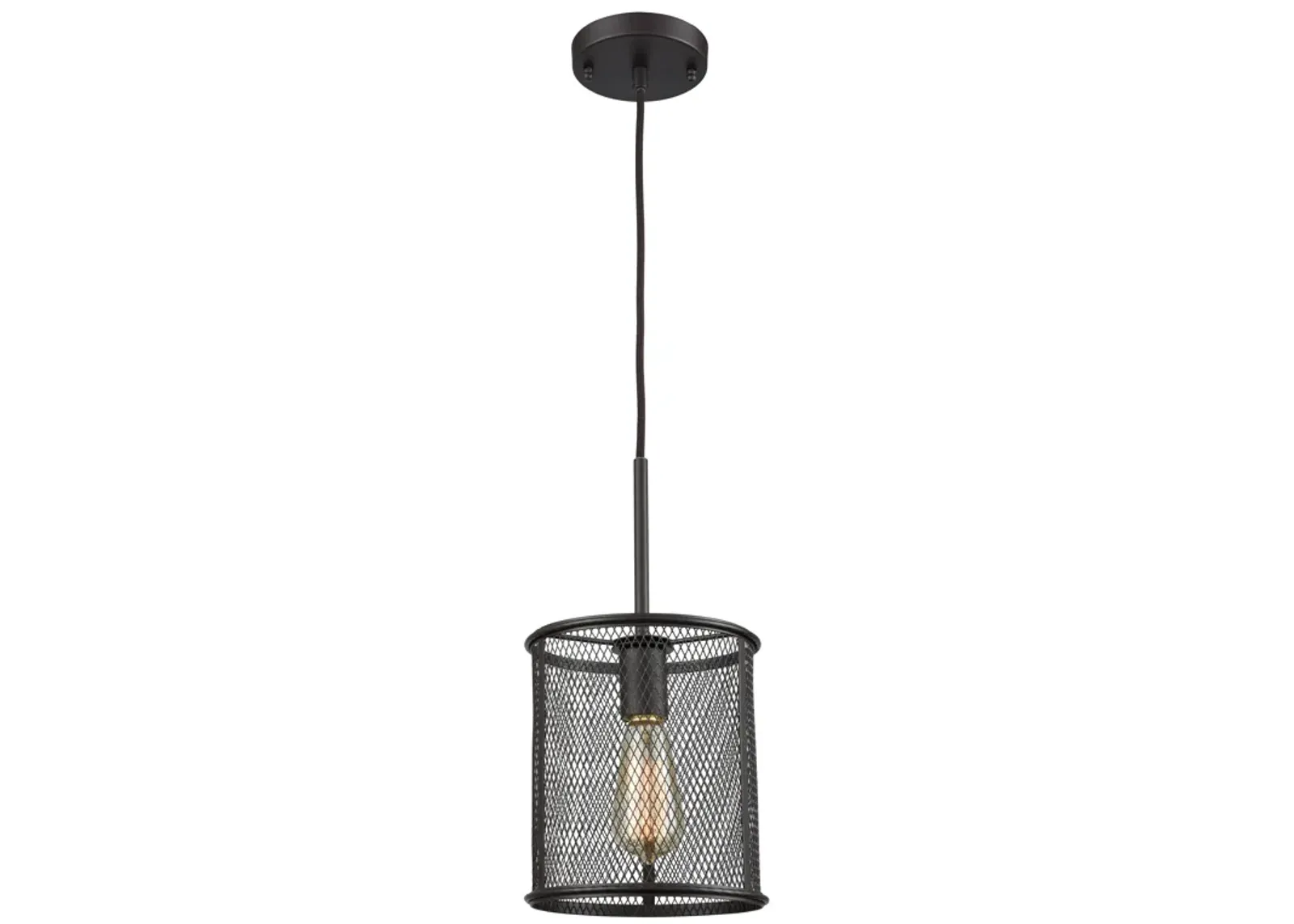 Williamsport 8" Wide 1-Light Mini Pendant - Oil Rubbed Bronze